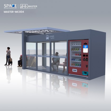 超強抗風鋼結構最劃算的現代4G/Wifi候車亭