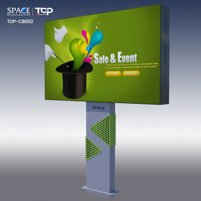 中國供應商城市板戶外單極廣告牌燈箱