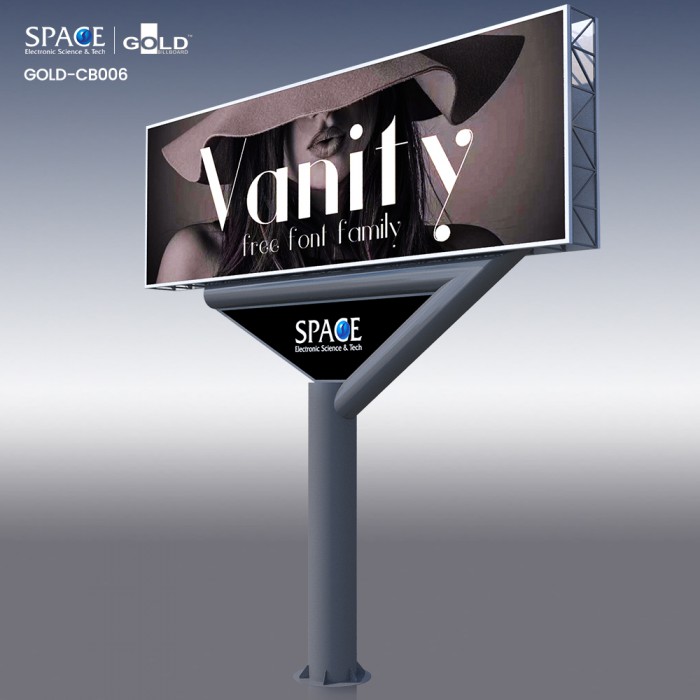 街道廣告商業標牌太陽能顯示屏燈箱LED燈廣告顯示屏