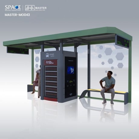 街道商業廣告牌海報商業巴士站候車亭