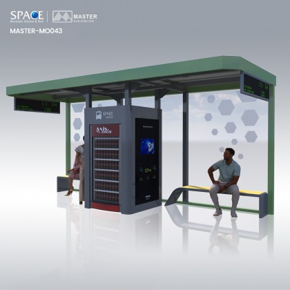 街道商業廣告牌海報商業巴士站候車亭