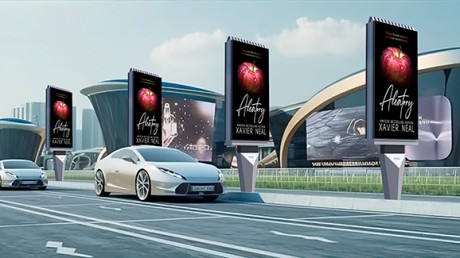 現(xiàn)代廣告滾動(dòng)燈箱戶外鋁燈箱廣告