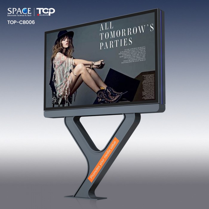 街道廣告商業二手招牌太陽能展示燈箱LED燈廣告展示TOP